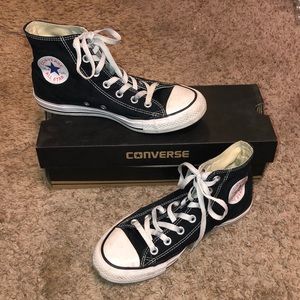 Black high top converse🖤🖤